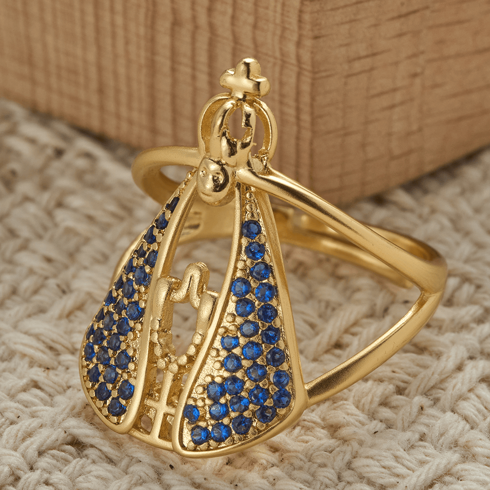 Christianartworkshop Bague de dévotion Notre-Dame de Guadalupe : Emblème de Notre-Dame Grâce et de la Divine Protection - image 1