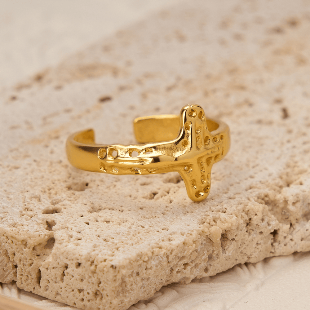 Christianartworkshop Bague dévotionnelle crucifix : emblème de rédemption et de foi inébranlable - image 2