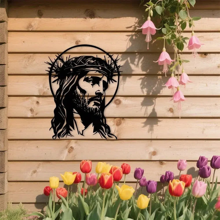 Décoration murale en métal Christianartworkshop représentant Jésus sacré avec une couronne d'épines - image 7