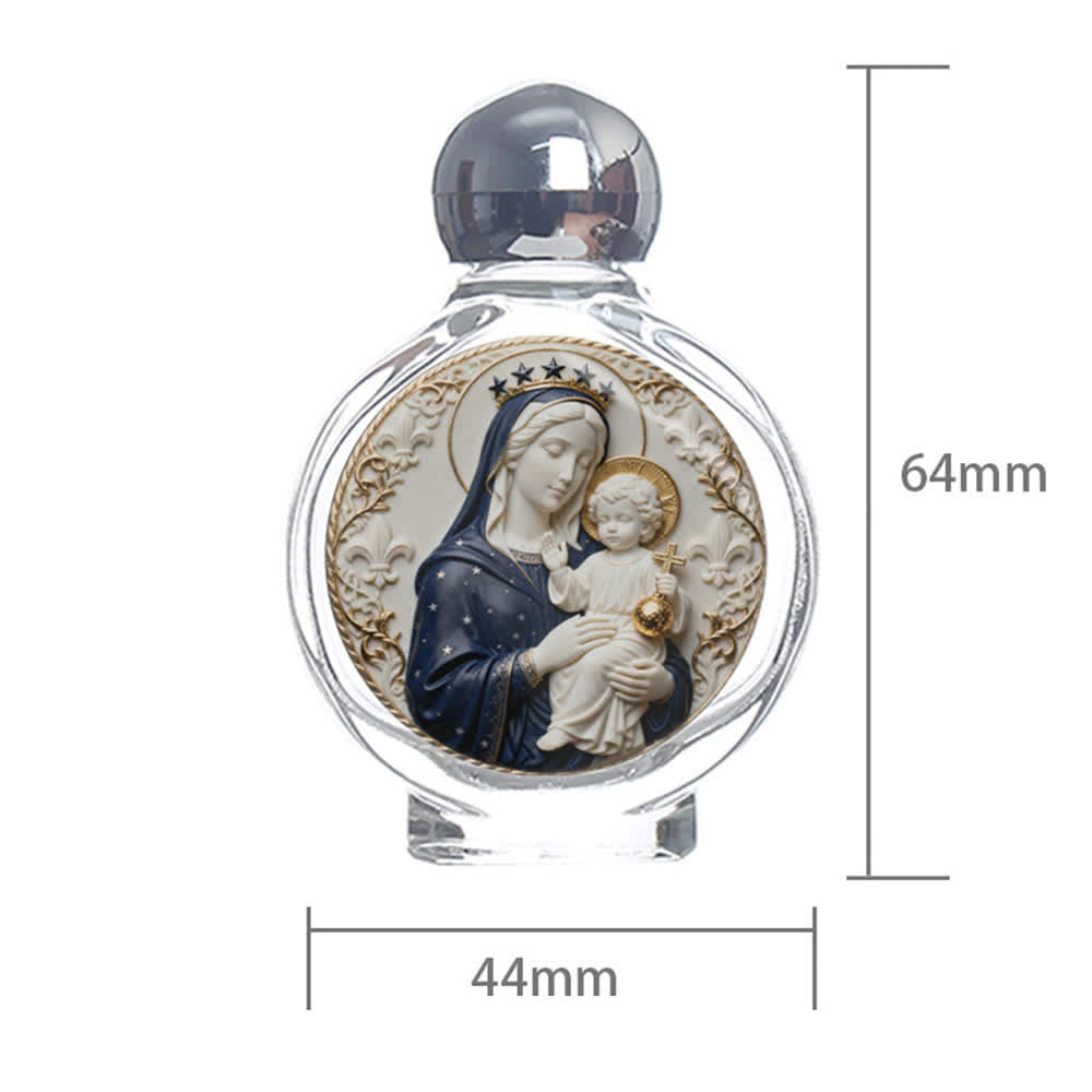 Christianartworkshop Bouteille d'eau bénite à l'effigie d'une icône catholique : objet d'art religieux pour la maison et l'église - image 19