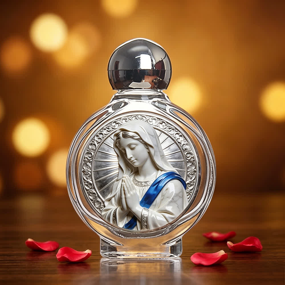 Christianartworkshop Bouteille d'eau bénite à l'effigie d'une icône catholique : objet d'art religieux pour la maison et l'église - Médaille Miraculeuse - image 17