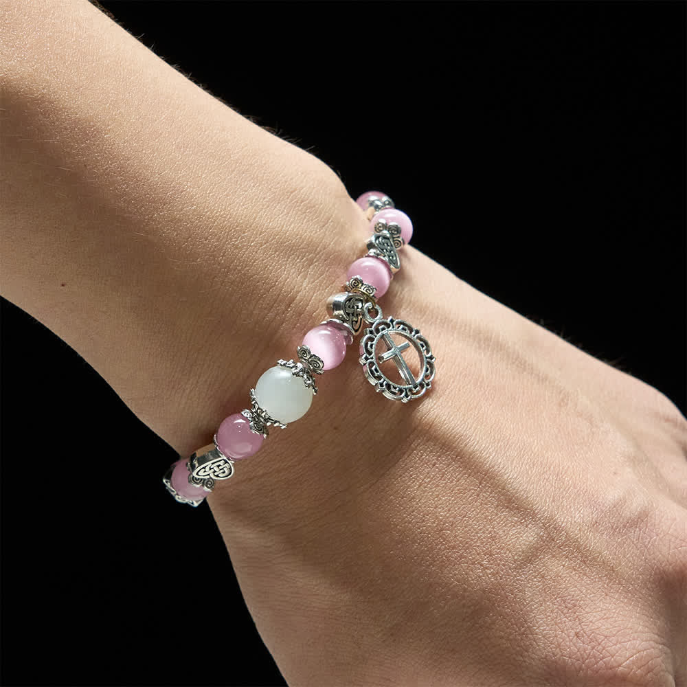 Bracelet œil-de-chat à nœud celtique Christianartworkshop : Doux compagnon de la grâce quotidienne - image 9