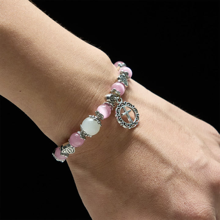 Bracelet œil-de-chat à nœud celtique Christianartworkshop : Doux compagnon de la grâce quotidienne - image 9