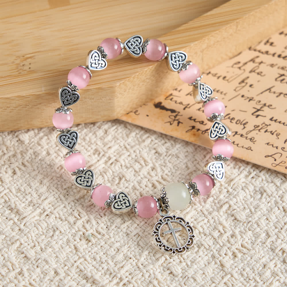 Bracelet œil-de-chat à nœud celtique Christianartworkshop : Doux compagnon de la grâce quotidienne - image 10