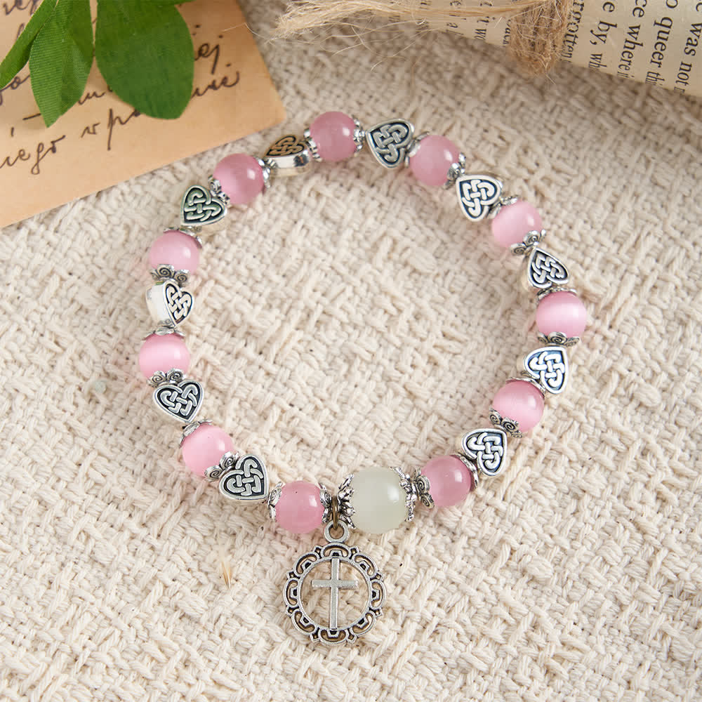 Bracelet œil-de-chat à nœud celtique Christianartworkshop : Doux compagnon de la grâce quotidienne - image 12