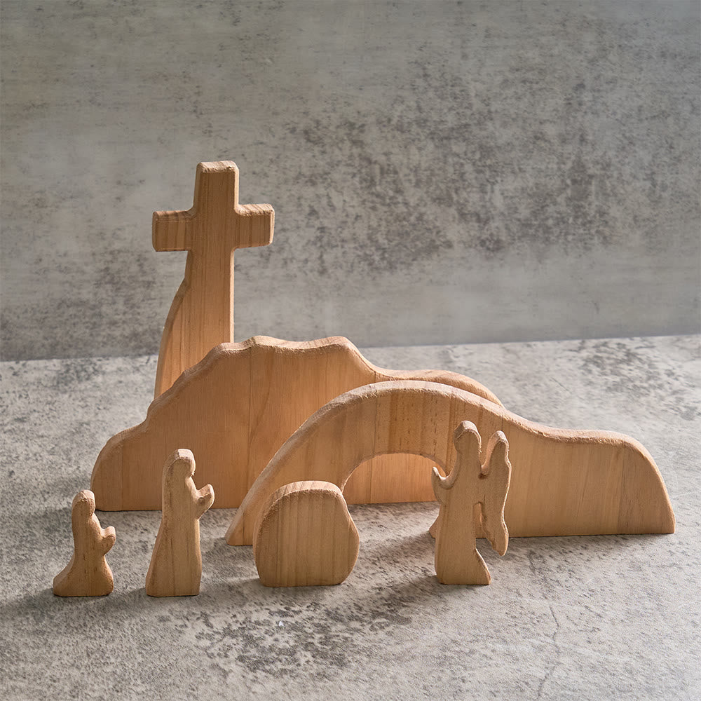 Christianartworkshop Il est ressuscité Le tombeau vide Ornement de Pâques - Célébrez l'esprit de la Résurrection - image 1