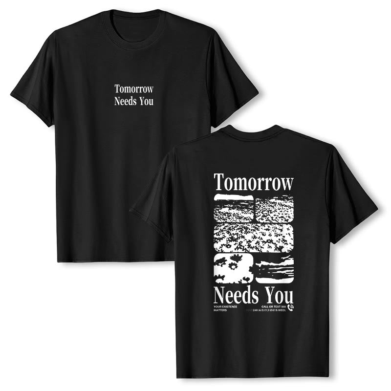 T-shirt Christianartworkshop Tomorrow Needs You - Noir - 2XL - image 3