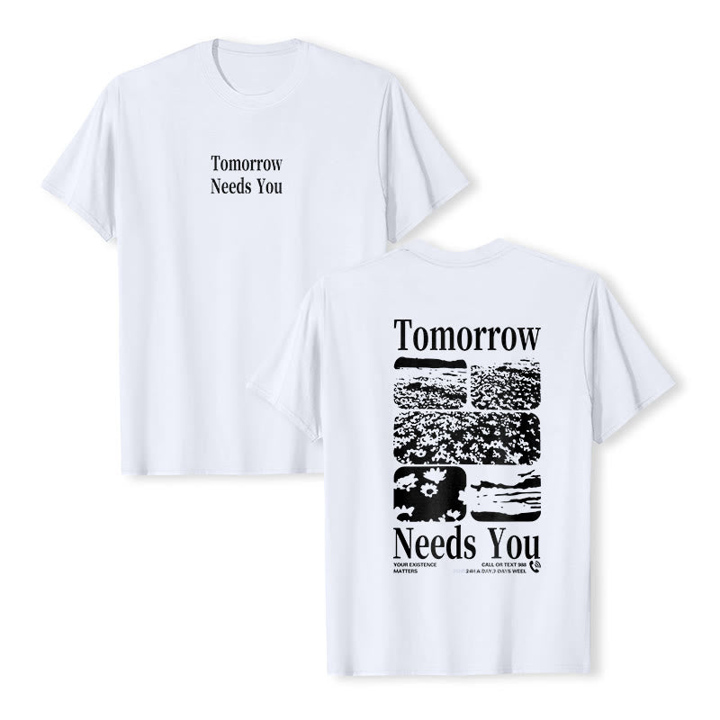 T-shirt Christianartworkshop Tomorrow Needs You - Blanc - 2XL - image 18