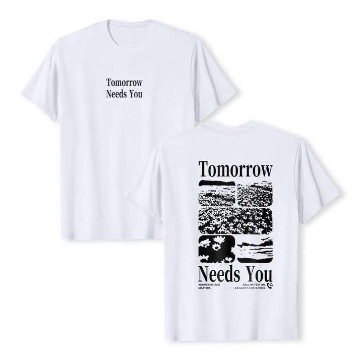 T-shirt Christianartworkshop Tomorrow Needs You - Blanc - 2XL - image 18