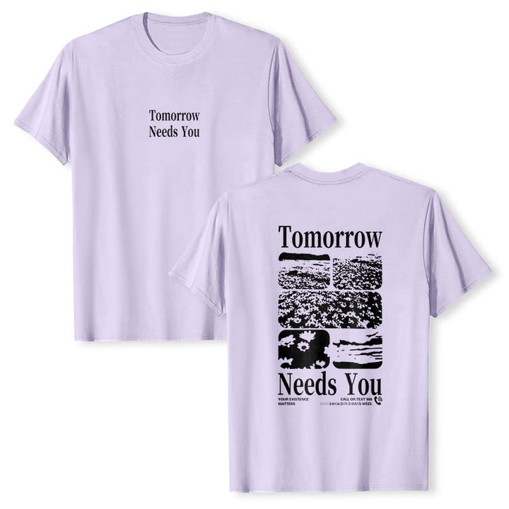 T-shirt Christianartworkshop Tomorrow Needs You - Violet - 2XL - image 24