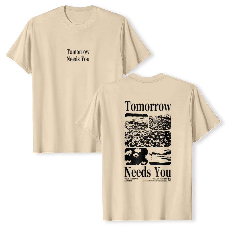 T-shirt Christianartworkshop Tomorrow Needs You - Beige - 2XL - image 6