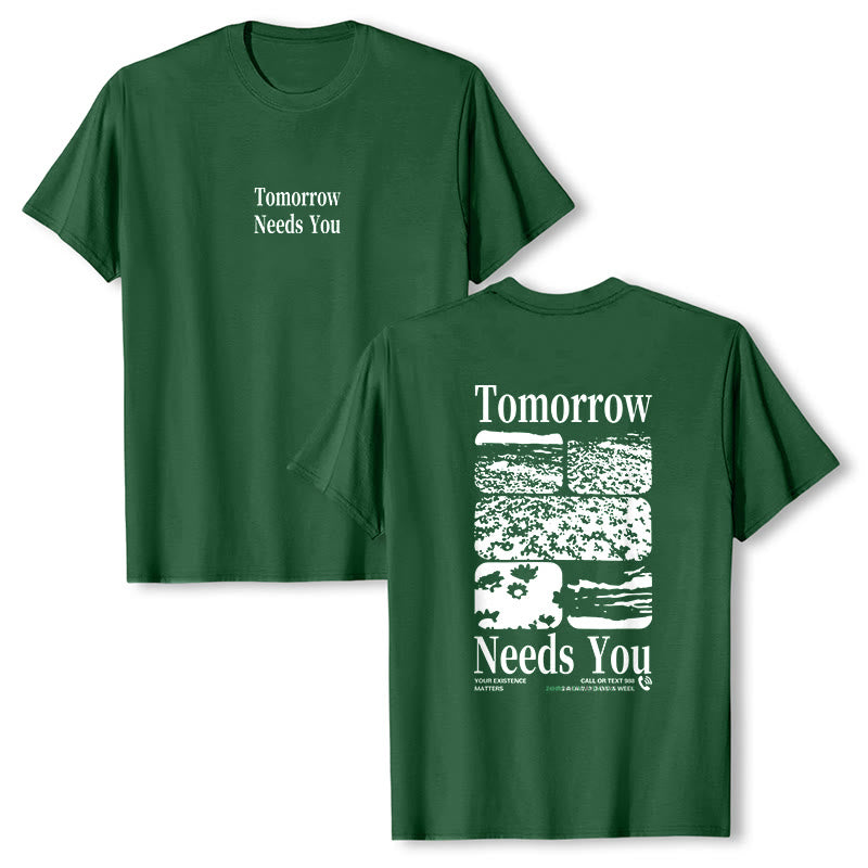 T-shirt Christianartworkshop Tomorrow Needs You - Vert foncé - 2XL - image 12