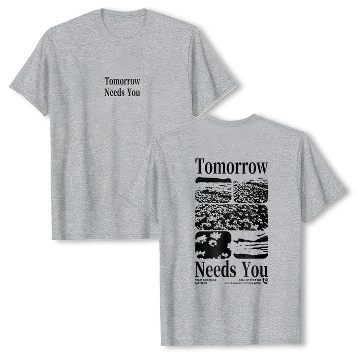 T-shirt Christianartworkshop Tomorrow Needs You - Gris - 2XL - image 15