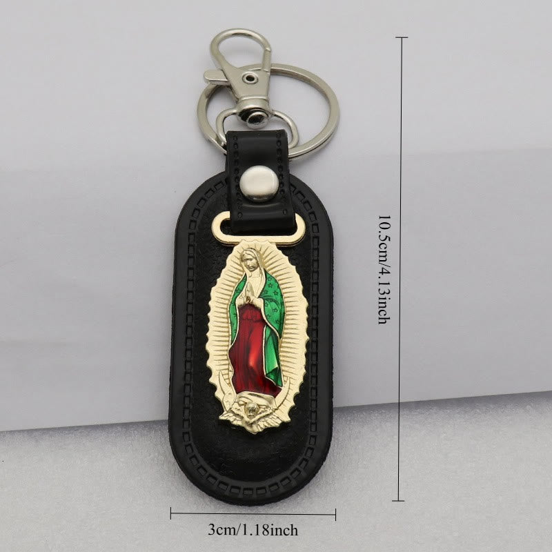 Christianartworkshop Porte-clés dévotionnel Notre-Dame de Guadalupe : Emblème de la grâce mariale et de la protection spirituelle - image 5