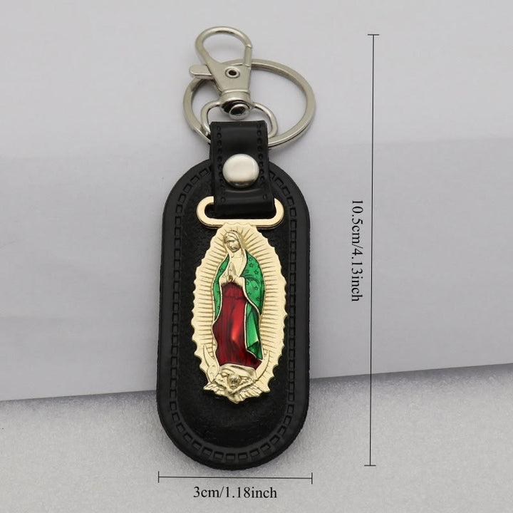 Christianartworkshop Porte-clés dévotionnel Notre-Dame de Guadalupe : Emblème de la grâce mariale et de la protection spirituelle - image 5