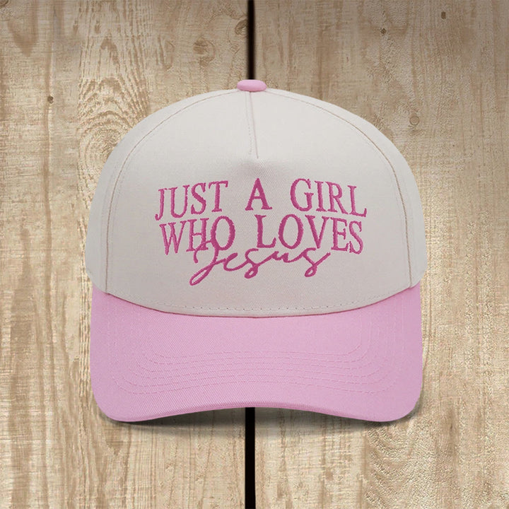 Christianartworkshop Casquette de baseball inspirée par la foi « Juste une fille qui aime Jésus » - Rose - image 5