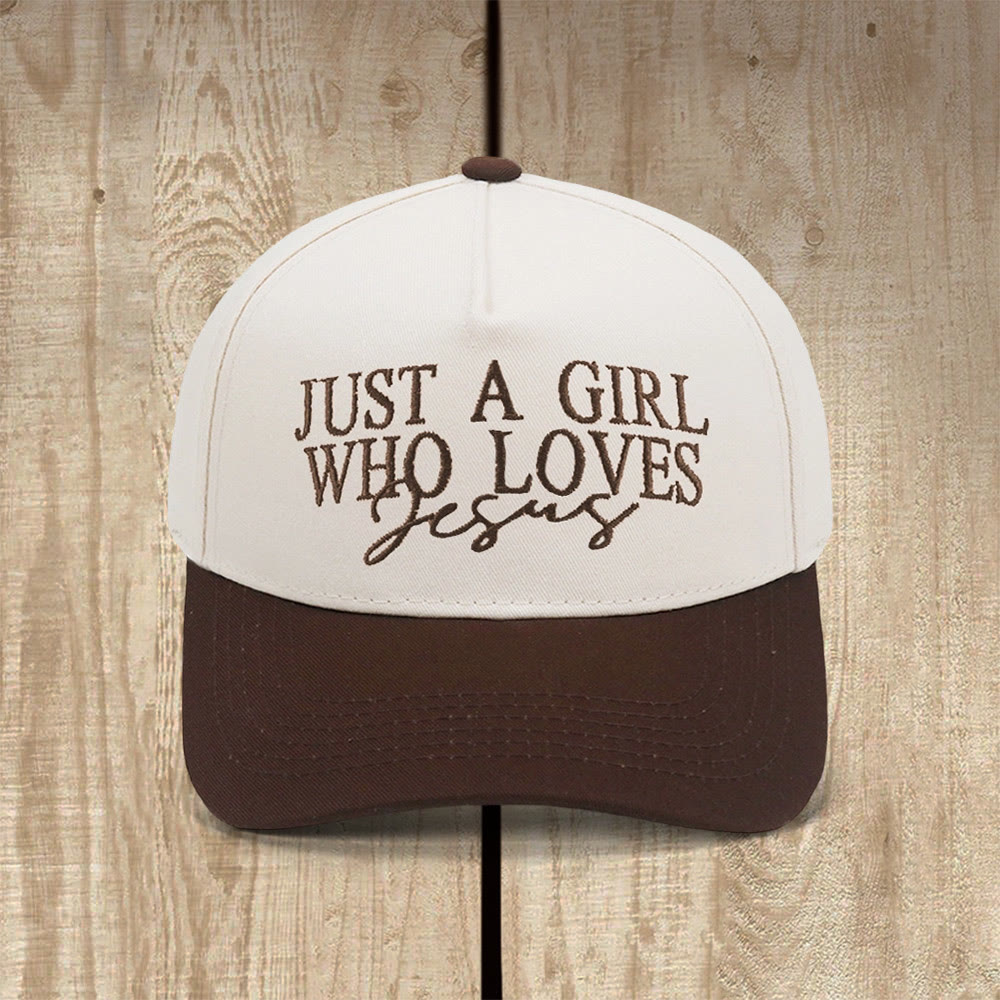 Christianartworkshop Casquette de baseball inspirée par la foi « Juste une fille qui aime Jésus » - Café - image 10