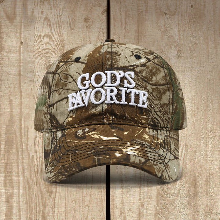 Christianartworkshop Casquette de baseball préférée de Dieu, inspirée par la confiance et la foi - Camouflage foncé - image 7