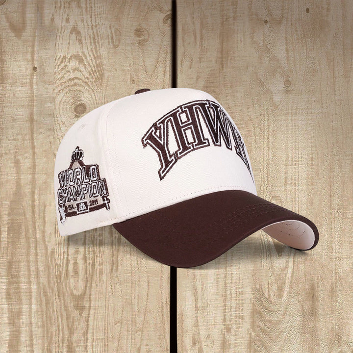 Christianartworkshop Casquette de baseball YHWH Champion du monde style universitaire Faith - Brun - image 6