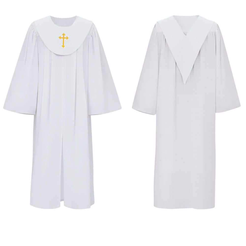 Robe de clergé divine pour les services religieux - Joug orné d'une croix , Christianartworkshop - image 3
