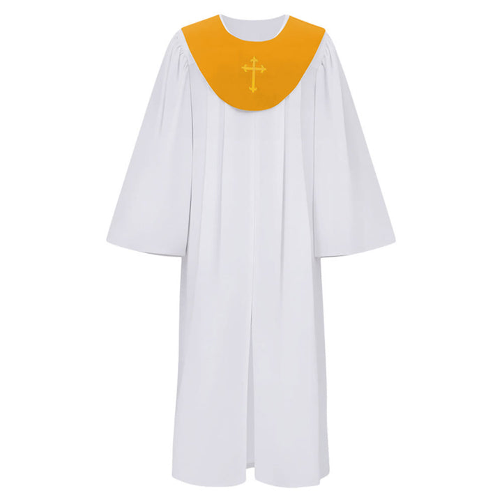 Robe de clergé divine pour les services religieux - Joug orné d'une croix , Christianartworkshop - Doré - 2XL - image 15