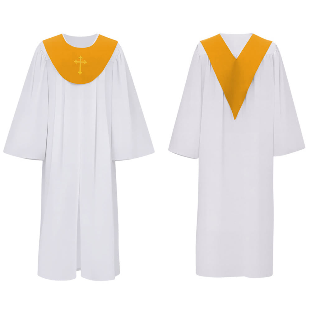 Robe de clergé divine pour les services religieux - Joug orné d'une croix , Christianartworkshop - image 16
