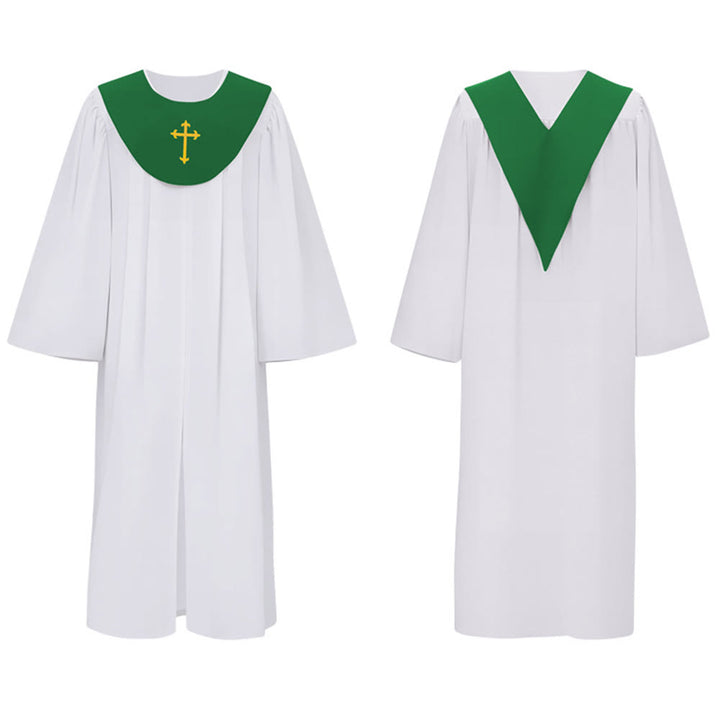 Robe de clergé divine pour les services religieux - Joug orné d'une croix , Christianartworkshop - image 27