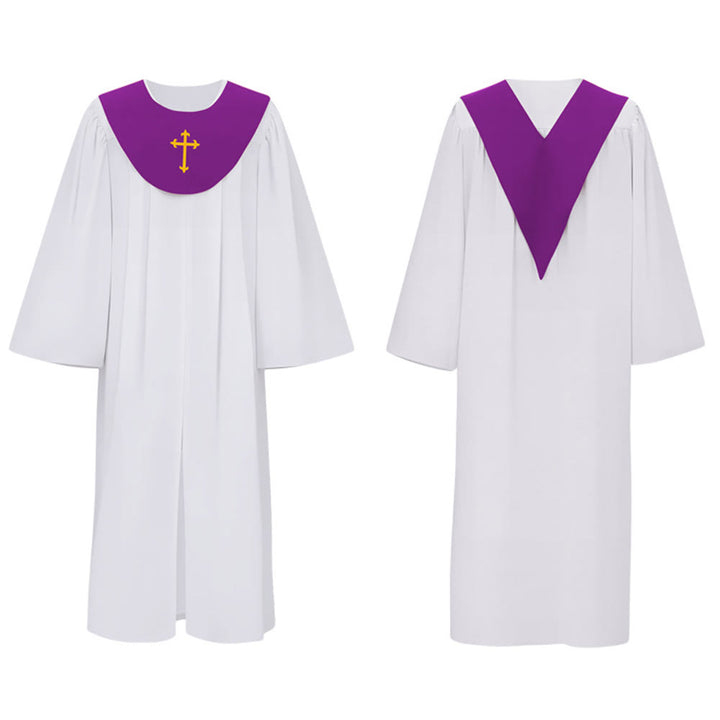 Robe de clergé divine pour les services religieux - Joug orné d'une croix , Christianartworkshop - image 25