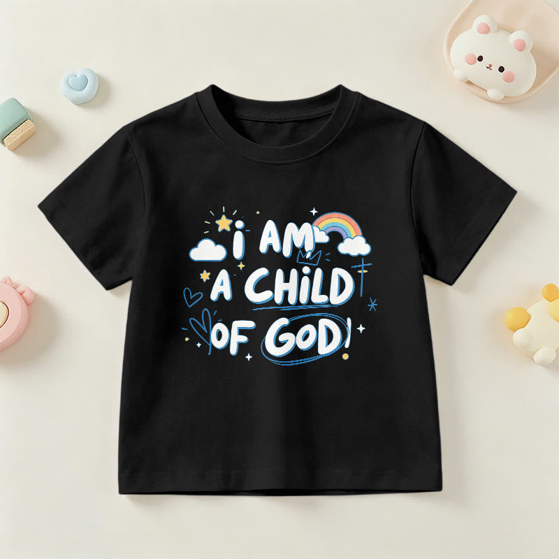 Christianartworkshop T-shirt enfant fantaisiste avec nuage et croix et l'inscription « Je suis un enfant de Dieu » - Noir - US/UK/AU 14, EU170 - image 24