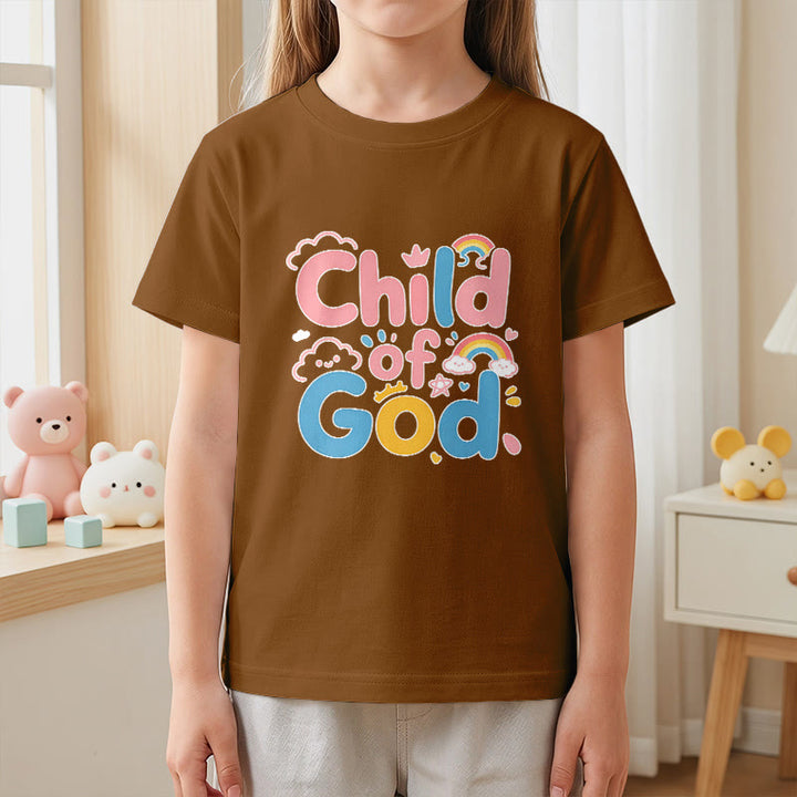 Christianartworkshop T-shirt enfant « Enfant de Dieu inspirant » avec accent arc-en-ciel - image 20
