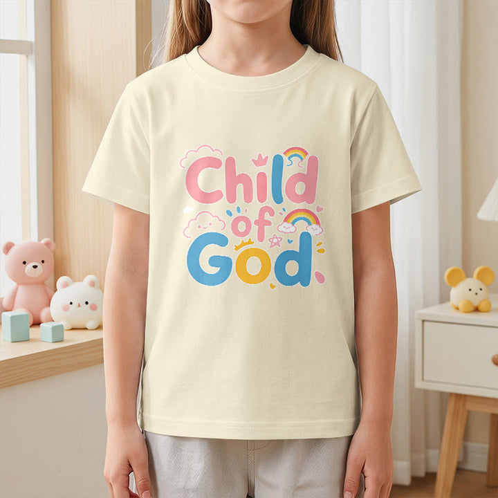 Christianartworkshop T-shirt enfant « Enfant de Dieu inspirant » avec accent arc-en-ciel - image 23