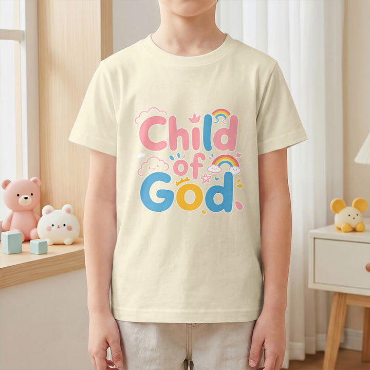 Christianartworkshop T-shirt enfant « Enfant de Dieu inspirant » avec accent arc-en-ciel - image 22