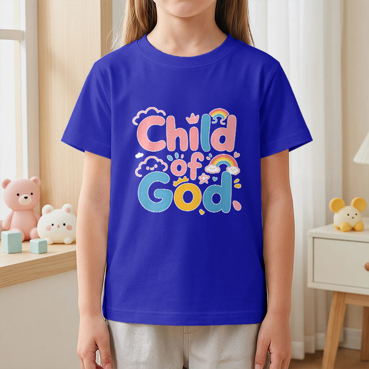 Christianartworkshop T-shirt enfant « Enfant de Dieu inspirant » avec accent arc-en-ciel - image 2