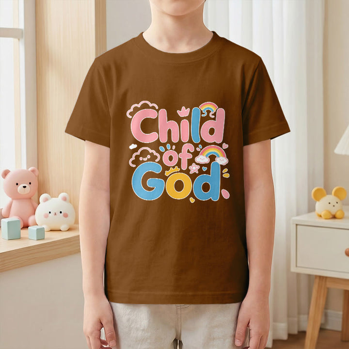 Christianartworkshop T-shirt enfant « Enfant de Dieu inspirant » avec accent arc-en-ciel - image 19