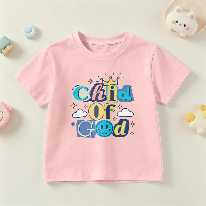 Christianartworkshop T-shirt enfant « Enfant de Dieu » avec couronne fantaisiste et étoile - Rose - US/UK/AU 14, EU170 - image 12