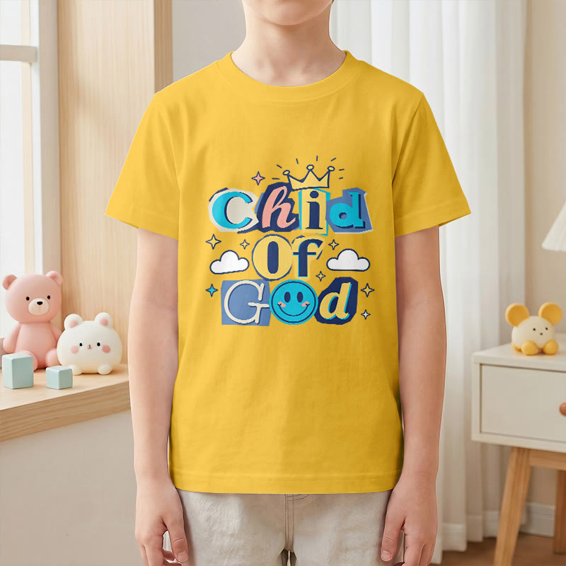 Christianartworkshop T-shirt enfant « Enfant de Dieu » avec couronne fantaisiste et étoile - image 28