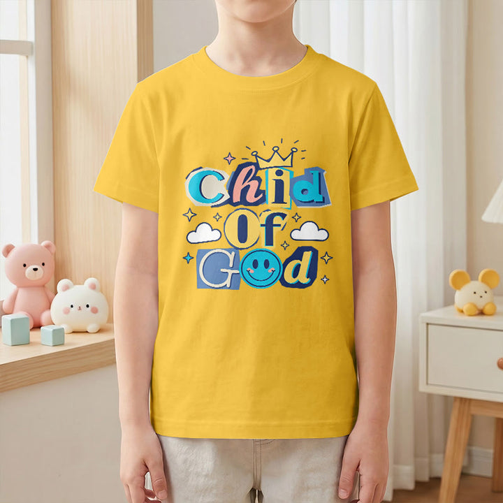Christianartworkshop T-shirt enfant « Enfant de Dieu » avec couronne fantaisiste et étoile - image 28