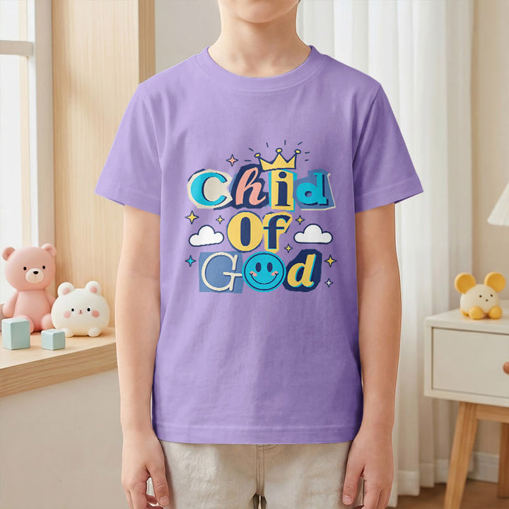 Christianartworkshop T-shirt enfant « Enfant de Dieu » avec couronne fantaisiste et étoile - image 7
