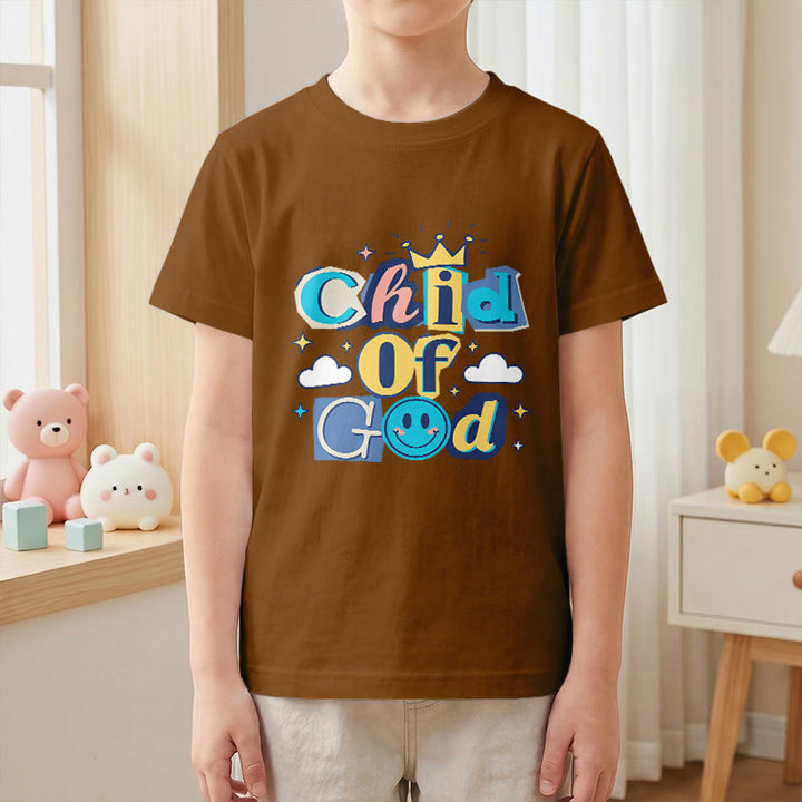 Christianartworkshop T-shirt enfant « Enfant de Dieu » avec couronne fantaisiste et étoile - image 22