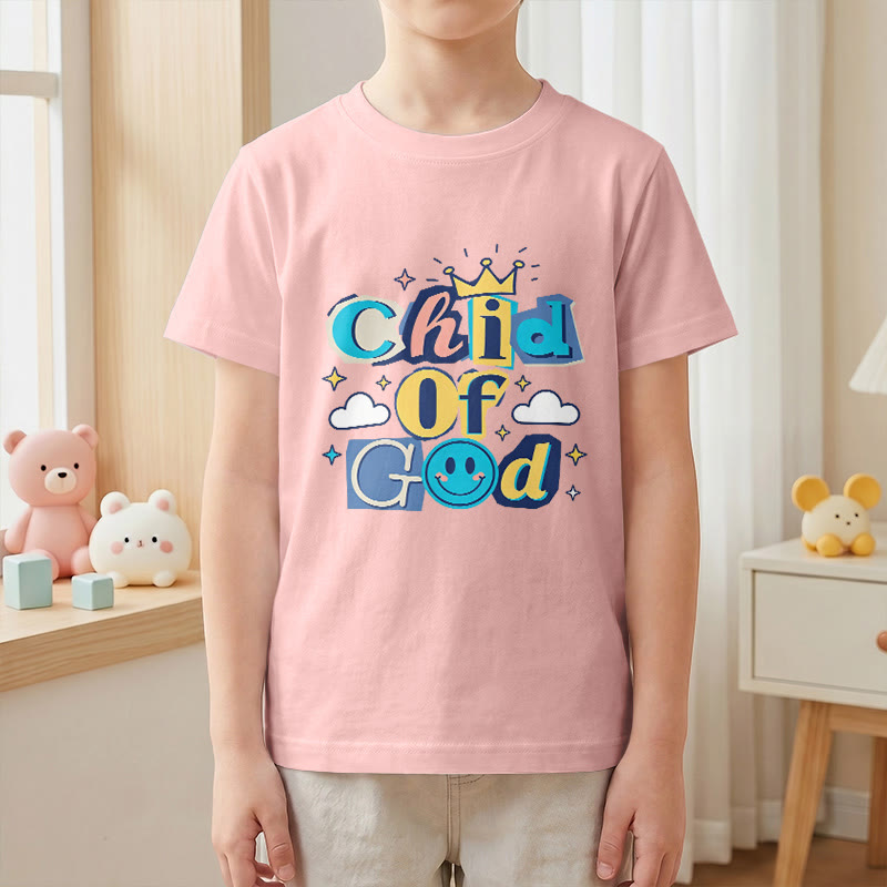 Christianartworkshop T-shirt enfant « Enfant de Dieu » avec couronne fantaisiste et étoile - image 13