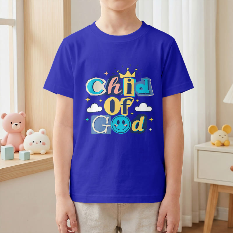 Christianartworkshop T-shirt enfant « Enfant de Dieu » avec couronne fantaisiste et étoile - image 4