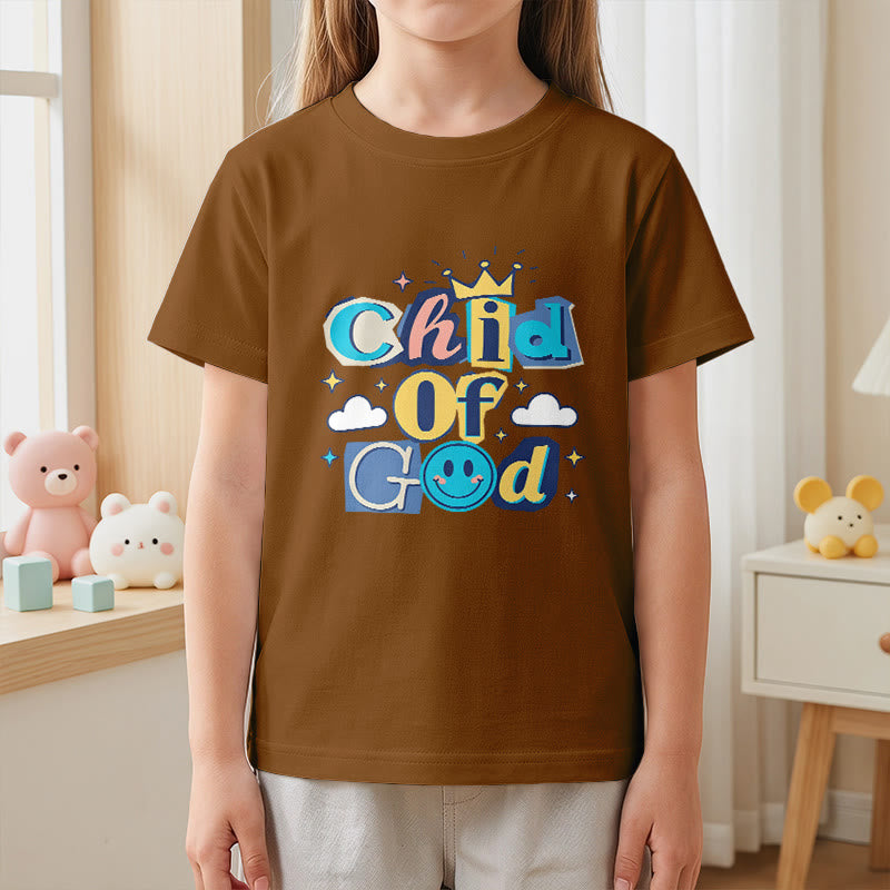 Christianartworkshop T-shirt enfant « Enfant de Dieu » avec couronne fantaisiste et étoile - image 23