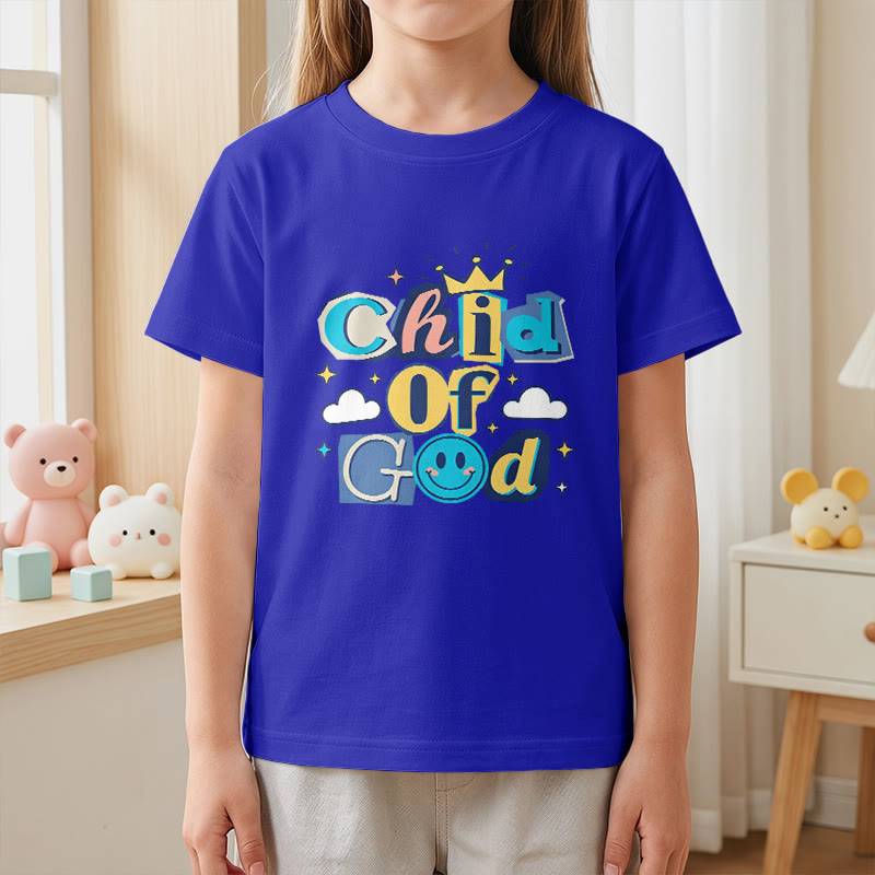 Christianartworkshop T-shirt enfant « Enfant de Dieu » avec couronne fantaisiste et étoile - image 5