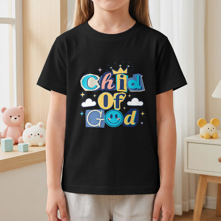 Christianartworkshop T-shirt enfant « Enfant de Dieu » avec couronne fantaisiste et étoile - image 26