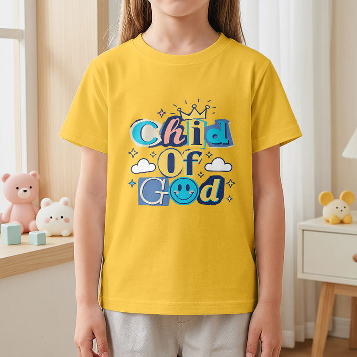 Christianartworkshop T-shirt enfant « Enfant de Dieu » avec couronne fantaisiste et étoile - image 29
