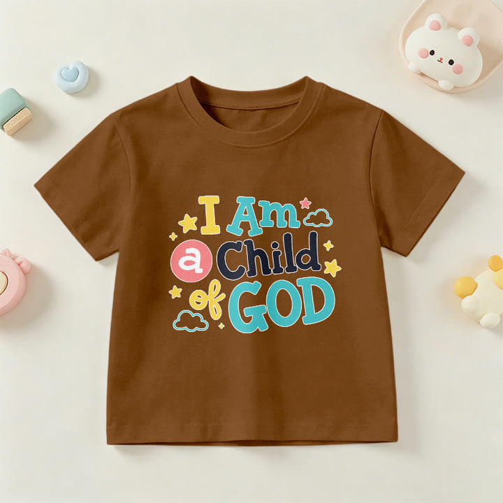 Christianartworkshop T-shirt enfant « Je suis un enfant de Dieu » avec un nuage et une étoile fantaisistes et dévotionnels - Brun - US/UK/AU 14, EU170 - image 18
