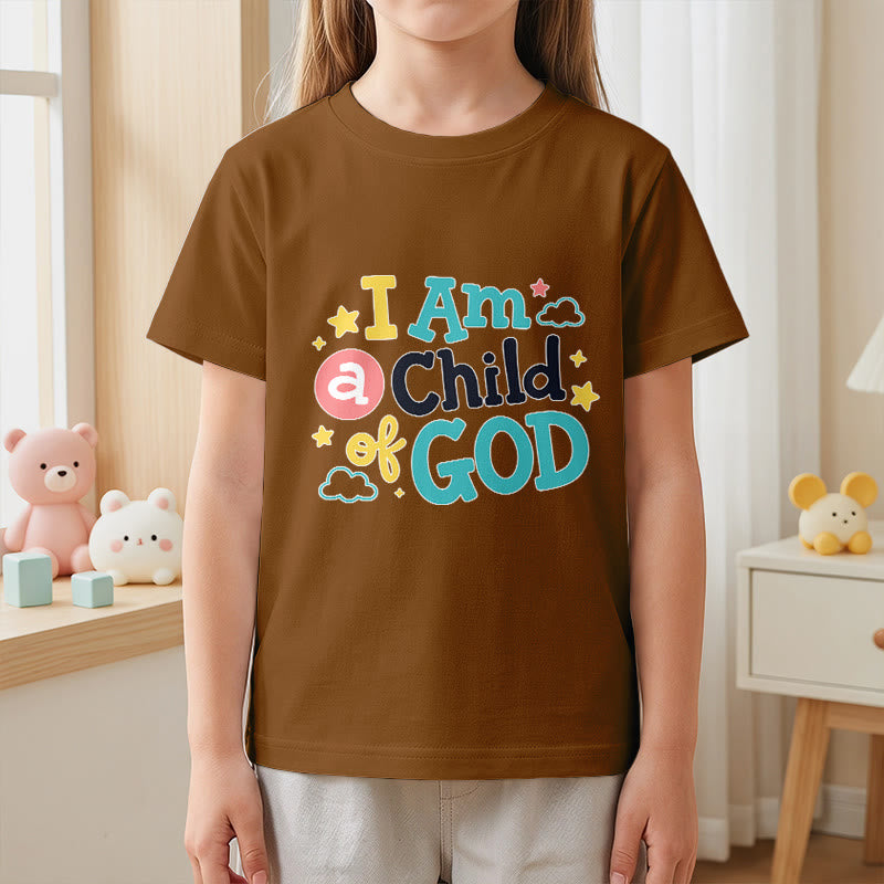 Christianartworkshop T-shirt enfant « Je suis un enfant de Dieu » avec un nuage et une étoile fantaisistes et dévotionnels - image 20