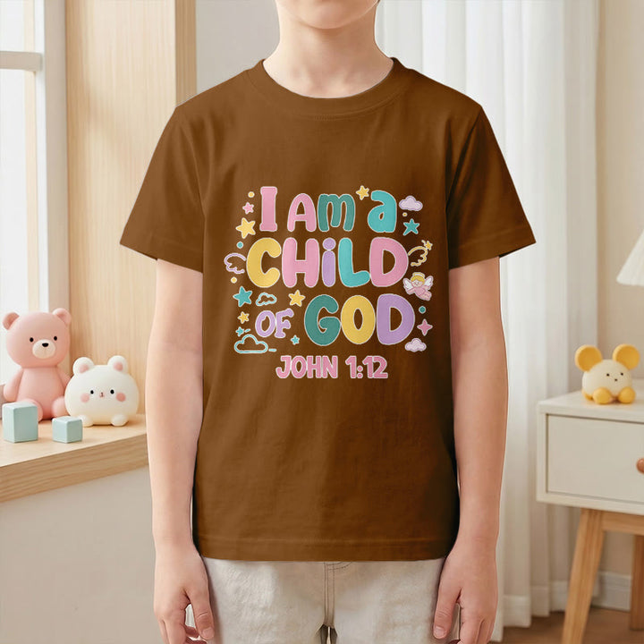 Christianartworkshop T-shirt enfant « Je suis enfant de Dieu » avec un ange et une étoile décoratifs (Jean 1:12) - image 22