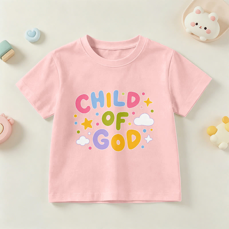 Christianartworkshop T-shirt enfant « Enfant de Dieu » en lettres capitales pastel fantaisistes - Rose - US/UK/AU 14, EU170 - image 15
