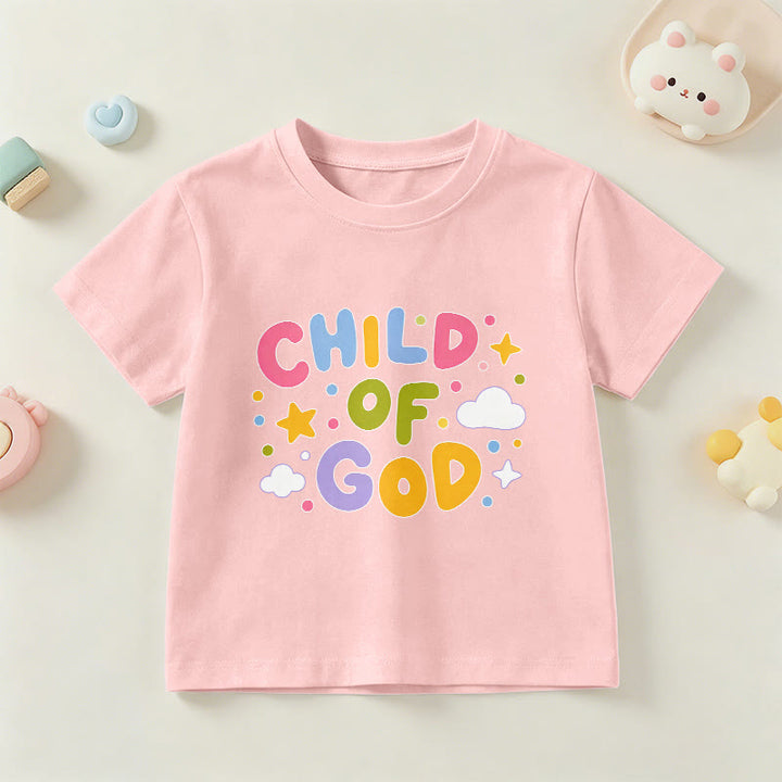 Christianartworkshop T-shirt enfant « Enfant de Dieu » en lettres capitales pastel fantaisistes - Rose - US/UK/AU 14, EU170 - image 15